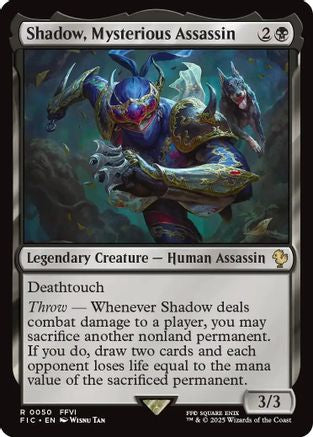 Shadow, Mysterious Assassin [Commander: FINAL FANTASY] Rare