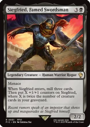 Siegfried, Famed Swordsman [Commander: FINAL FANTASY] Rare