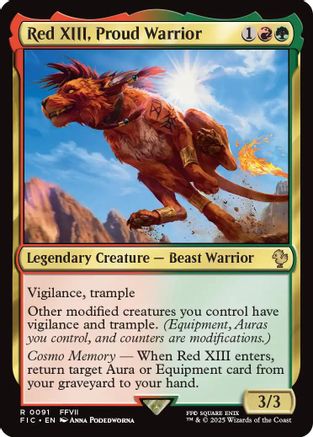 Red XIII, Proud Warrior [Commander: FINAL FANTASY] Rare