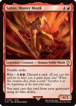 Sabin, Master Monk [Commander: FINAL FANTASY] Rare