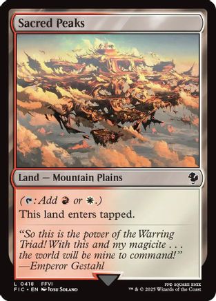 Sacred Peaks [Commander: FINAL FANTASY] Common