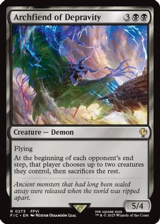 Archfiend of Depravity [Commander: FINAL FANTASY] Rare