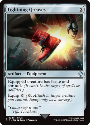 Lightning Greaves [Commander: FINAL FANTASY] Uncommon