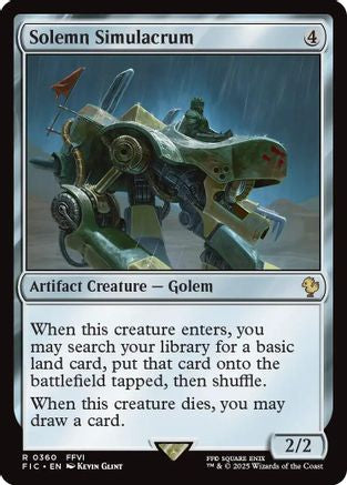 Solemn Simulacrum [Commander: FINAL FANTASY] Rare