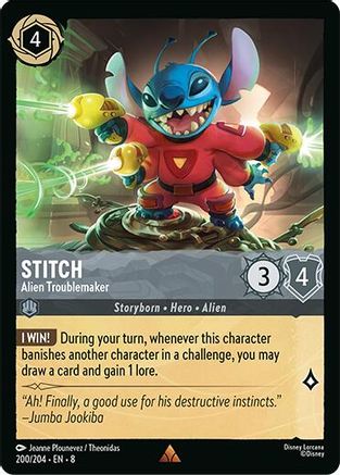 Stitch - Alien Troublemaker (200/204) Reign of Jafar (Cold Foil)