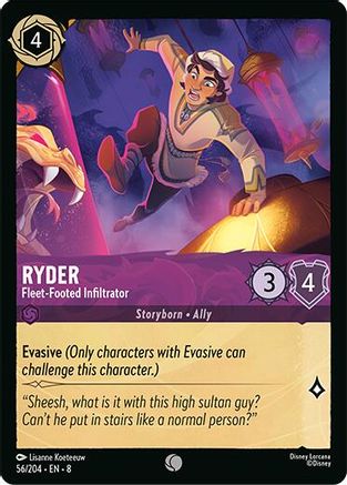 Ryder - Fleet-Footed Infiltrator (56/204) Reign of Jafar (Non-Foil)