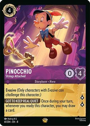 Pinocchio - Strings Attached (61/204) Reign of Jafar (Cold Foil)