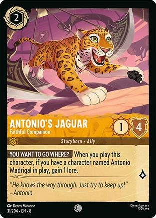 Antonio's Jaguar - Faithful Companion (31/204) Reign of Jafar (Cold Foil)