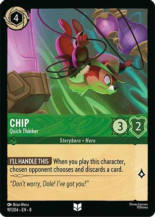 Chip - Quick Thinker (97/204) Reign of Jafar (Cold Foil)