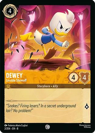 Dewey - Lovable Showoff (2/204) Reign of Jafar (Non-Foil)