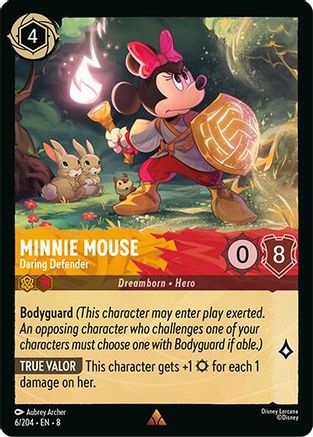 Minnie Mouse - Daring Defender (6/204) Reign of Jafar (Non-Foil)