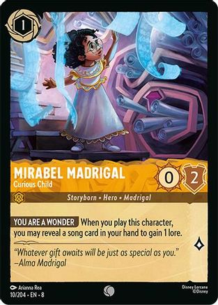 Mirabel Madrigal - Curious Child (10/204) Reign of Jafar (Cold Foil)