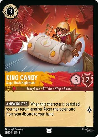 King Candy - Sugar Rush Nightmare (23/204) Reign of Jafar (Cold Foil)