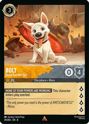 Bolt - Down but Not Out (29/204) Reign of Jafar (Cold Foil)