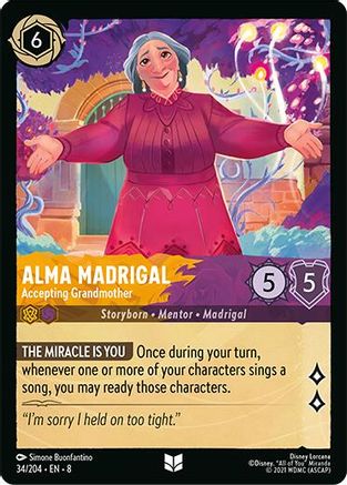 Alma Madrigal - Accepting Grandmother (34/204) Reign of Jafar (Non-Foil)
