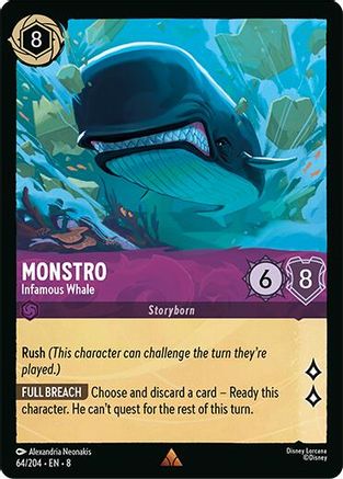 Monstro - Infamous Whale (64/204) Reign of Jafar (Non-Foil)