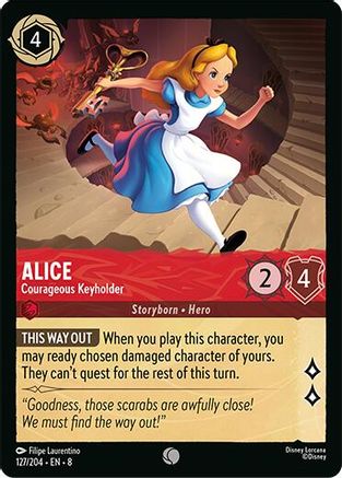 Alice - Courageous Keyholder (127/204) Reign of Jafar (Cold Foil)