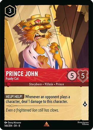 Prince John - Fraidy-Cat (146/204) Reign of Jafar (Cold Foil)