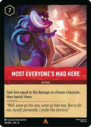 Most Everyone's Mad Here (151/204) Reign of Jafar (Cold Foil)