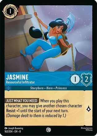 Jasmine - Resourceful Infiltrator (162/204) Reign of Jafar (Cold Foil)