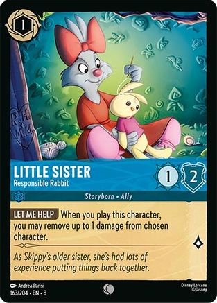 Little Sister - Responsible Rabbit (163/204) Reign of Jafar (Cold Foil)