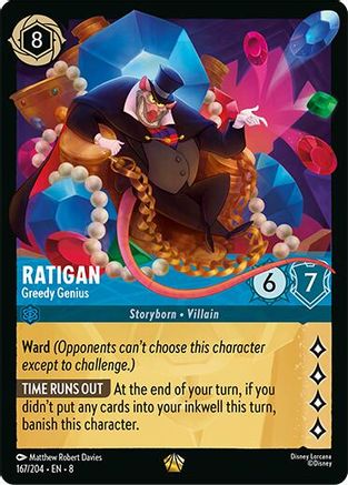 Ratigan - Greedy Genius (167/204) Reign of Jafar (Cold Foil)