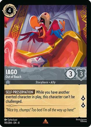Iago - Out of Reach (195/204) Reign of Jafar (Non-Foil)