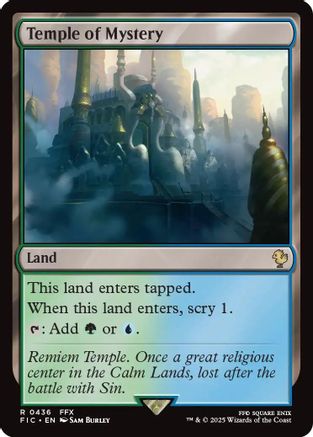 Temple of Mystery [Commander: FINAL FANTASY] Rare
