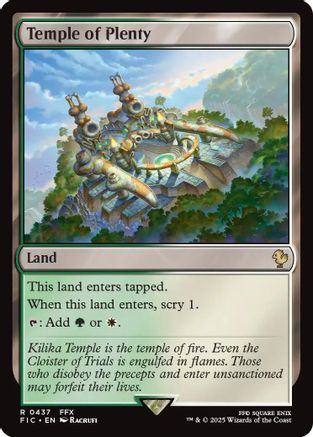 Temple of Plenty [Commander: FINAL FANTASY] Rare