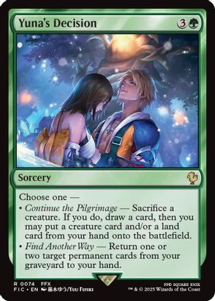 Yuna's Decision [Commander: FINAL FANTASY] Rare