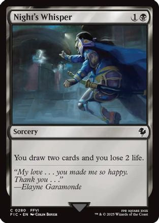 Night's Whisper [Commander: FINAL FANTASY] Common