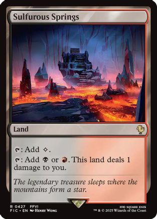 Sulfurous Springs [Commander: FINAL FANTASY] Rare
