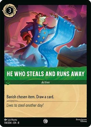 He Who Steals And Runs Away (114/204) Reign of Jafar (Non-Foil)