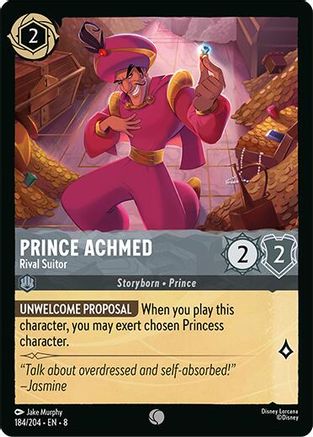 Prince Achmed - Rival Suitor (184/204) Reign of Jafar (Non-Foil)