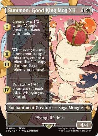 Summon: Good King Mog XII (Borderless) [Commander: FINAL FANTASY] Rare