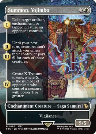 Summon: Yojimbo (Borderless) [Commander: FINAL FANTASY] Foil Rare