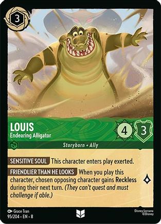 Louis - Endearing Alligator (95/204) Reign of Jafar (Cold Foil)