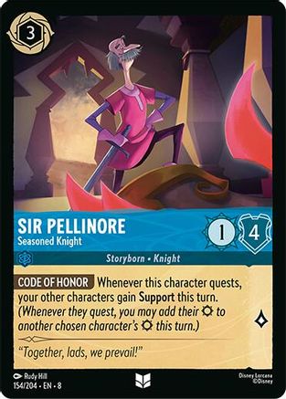 Sir Pellinore - Seasoned Knight (154/204) Reign of Jafar (Cold Foil)