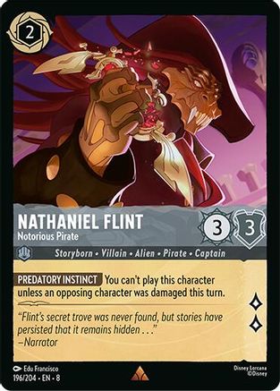 Nathaniel Flint - Notorious Pirate (196/204) Reign of Jafar (Non-Foil)
