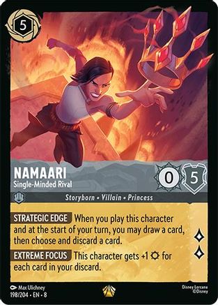 Namaari - Single-Minded Rival (198/204) Reign of Jafar (Cold Foil)