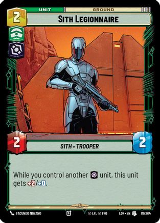 Sith Legionnaire (81/264) [Legends of the Force]