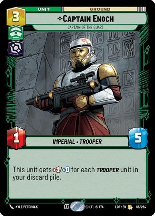 Captain Enoch - Captain of the Guard (83/264) - [Legends of the Force]