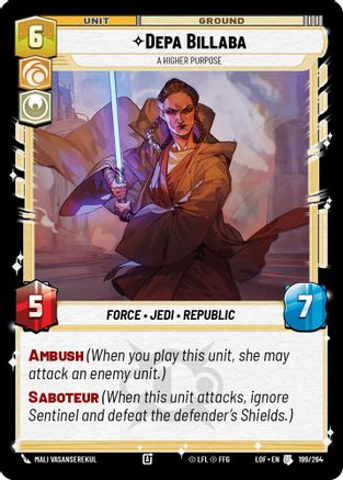 Depa Billaba - A Higher Purpose (199/264) [Legends of the Force]