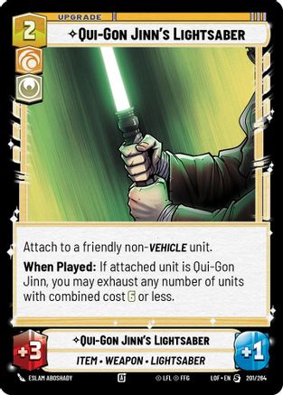 Qui-Gon Jinn's Lightsaber (201/264) - [Legends of the Force]