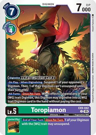 Toropiamon  (EX9-042) [Versus Monsters]