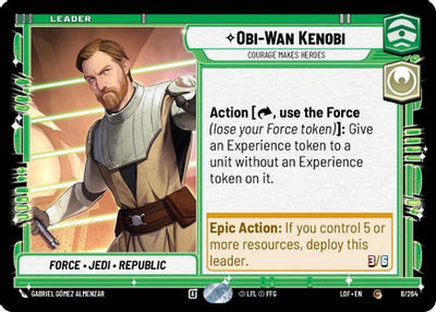 Obi-Wan Kenobi - Courage Makes Heroes (008/264) [Legends of the Force]