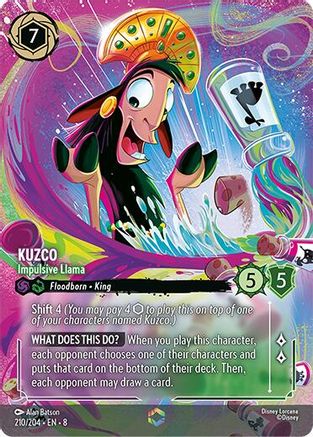 Kuzco - Impulsive Llama (Enchanted) (210/204) Reign of Jafar ()