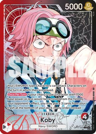 Koby (001) (Alternate Art) [A Fist of Divine Speed] Leader
