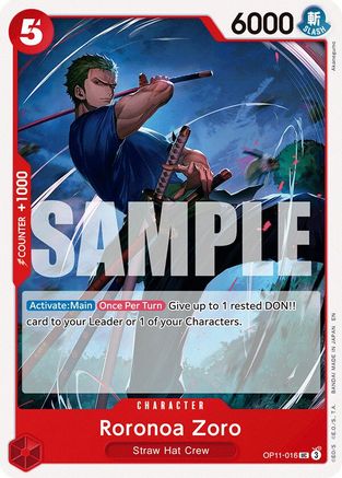Roronoa Zoro [A Fist of Divine Speed] Uncommon