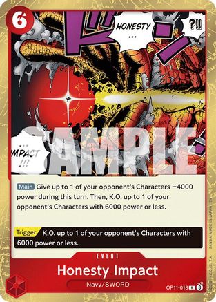 Honesty Impact [A Fist of Divine Speed] Rare